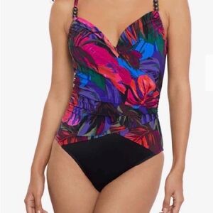 NWT Vibrant Multicolor One-Piece Swimsuit